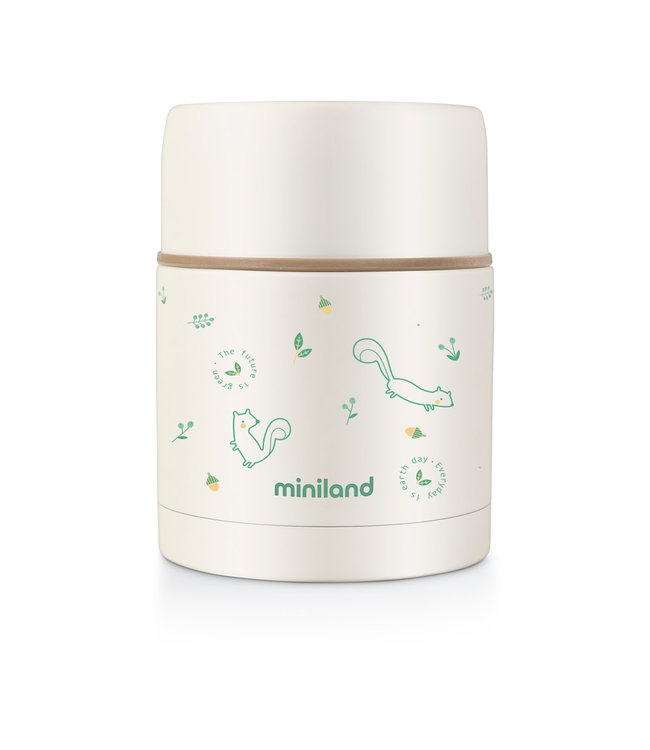 Miniland Miniland - VOEDSELTHERMOS EEKHOORN 600ml, ecofriendly collectie