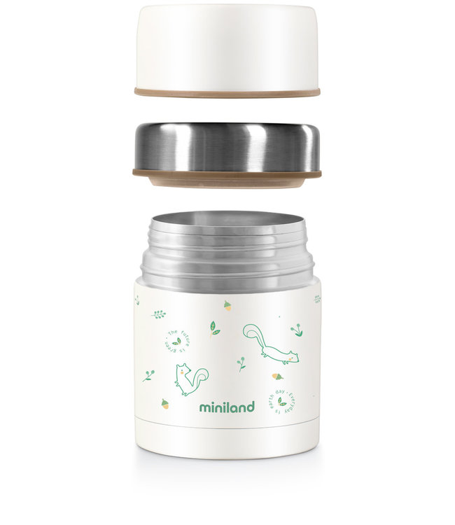 Miniland Miniland - VOEDSELTHERMOS EEKHOORN 600ml, ecofriendly collectie
