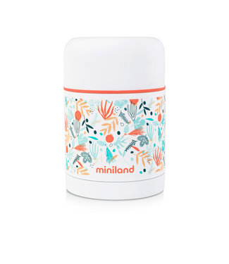 Miniland Miniland - VOEDSELTHERMOS 600ml, met isotherme zak, mediterraanse collectie, BPA  vrij