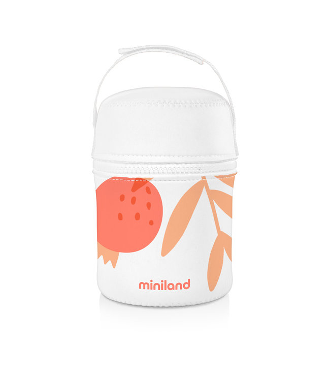 Miniland Miniland - VOEDSELTHERMOS 600ml, met isotherme zak, mediterraanse collectie, BPA  vrij