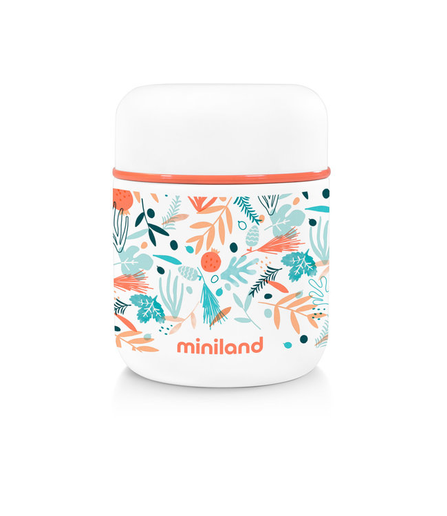 Miniland Miniland - VOEDSELTHERMOS 280ml, met isotherme zak, mediterraanse collectie, BPA  vrij