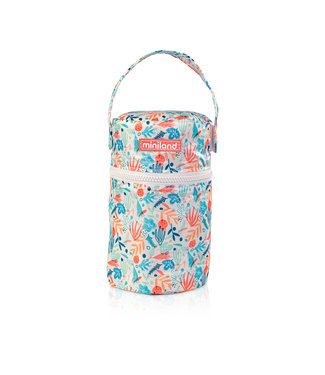 Miniland Miniland - THERMOSZAK met 2 potjes (250ml) 22x2x33cm, mediterraanse collectie, BPA vrij. Made in Spain.