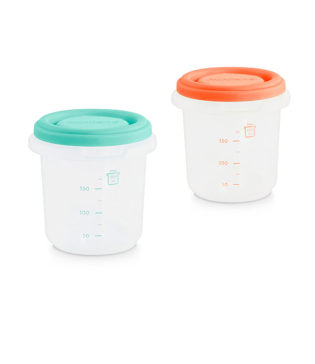 Miniland Miniland - THERMOSZAK met 2 potjes (250ml) 22x2x33cm, mediterraanse collectie, BPA vrij. Made in Spain.