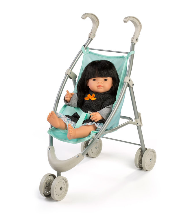 Miniland Miniland - POPPENBUGGY 52cm, opvouwbaar, aluminium en waterdicht textiel, 3+