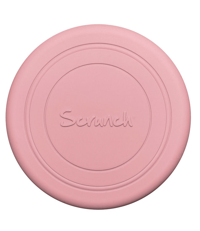 Scrunch Scrunch - FLYER oud roze diam.18x0,5cm, opvouwbaar, 100% siliconen, recycleerbaar, 3+