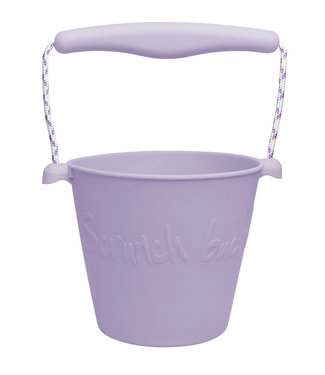 Scrunch Scrunch - EMMER lichtpaars diam.15cm, 1.5l inhoud, handvaten met touw,  opvouwbaar, 100% siliconen, recycleerbaar, 12m+