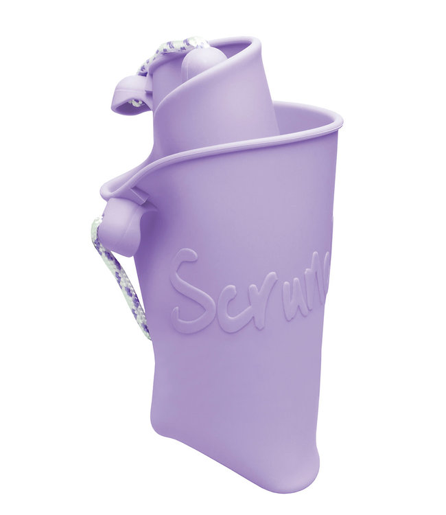 Scrunch Scrunch - EMMER lichtpaars diam.15cm, 1.5l inhoud, handvaten met touw,  opvouwbaar, 100% siliconen, recycleerbaar, 12m+