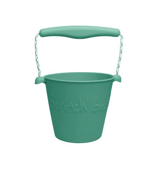 Scrunch Scrunch - EMMER munt diam.15cm, 1.5l inhoud, handvaten met touw, opvouwbaar,  100% siliconen, recycleerbaar, 12m+