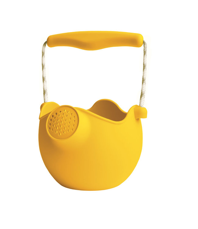 Scrunch Scrunch - GIETER mosterd diam.12x10cm, handvaten met touw, opvouwbaar, 100% siliconen, recycleerbaar, 12m+