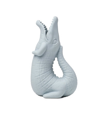 Scrunch Scrunch - GIETER/KROKODIL eendenei blauw 11x8x18,5cm, 100% siliconen, recycleerbaar, 12m+