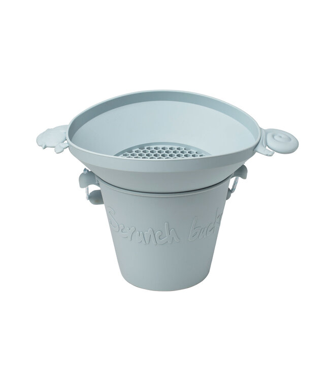 Scrunch Scrunch - ZEEF eendenei blauw 29x20x7cm, opvouwbaar, 100% siliconen, recycleerbaar, 12m+