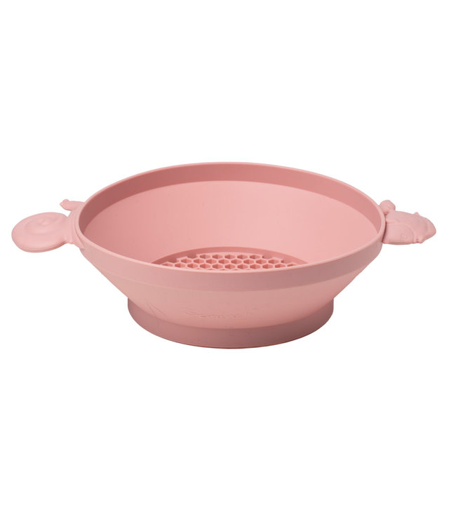 Scrunch Scrunch - ZEEF oud roze 29x20x7cm, opvouwbaar, 100% siliconen, recycleerbaar,  12m+