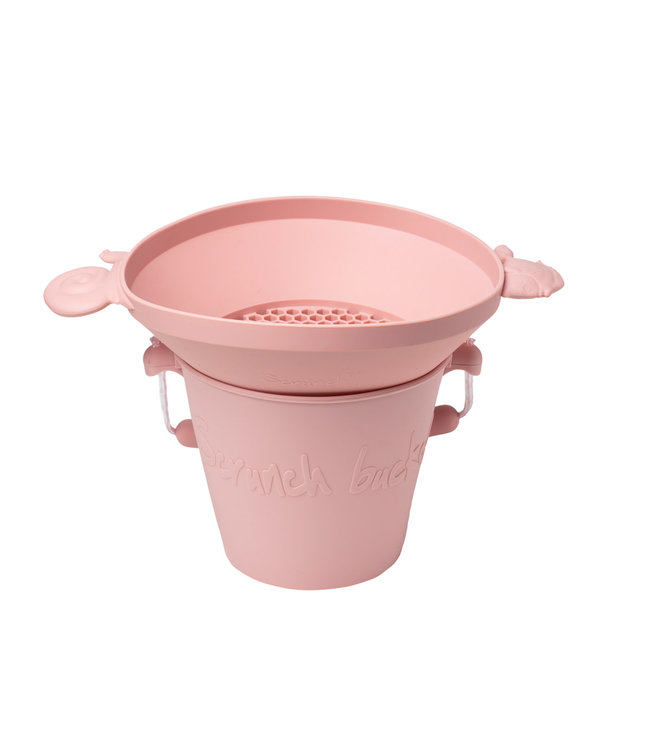 Scrunch Scrunch - ZEEF oud roze 29x20x7cm, opvouwbaar, 100% siliconen, recycleerbaar,  12m+