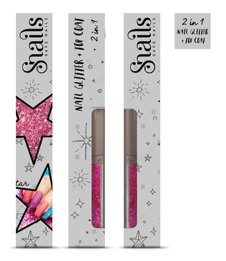 Snails Snails - Nail glitter 2-in-1 Magic Dust Roze, 3+