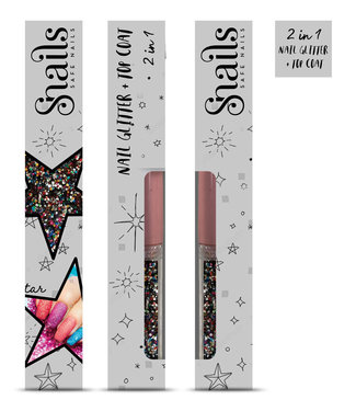Snails Snails - Nail glitter 2-in-1 Magic Dust Gemengde Kleuren, 3+