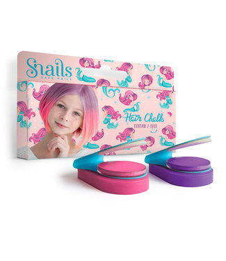 Snails Snails - Haarkrijt: ZEEMEERMIN, geschenkverpakking met 2 kleuren haarkrijt