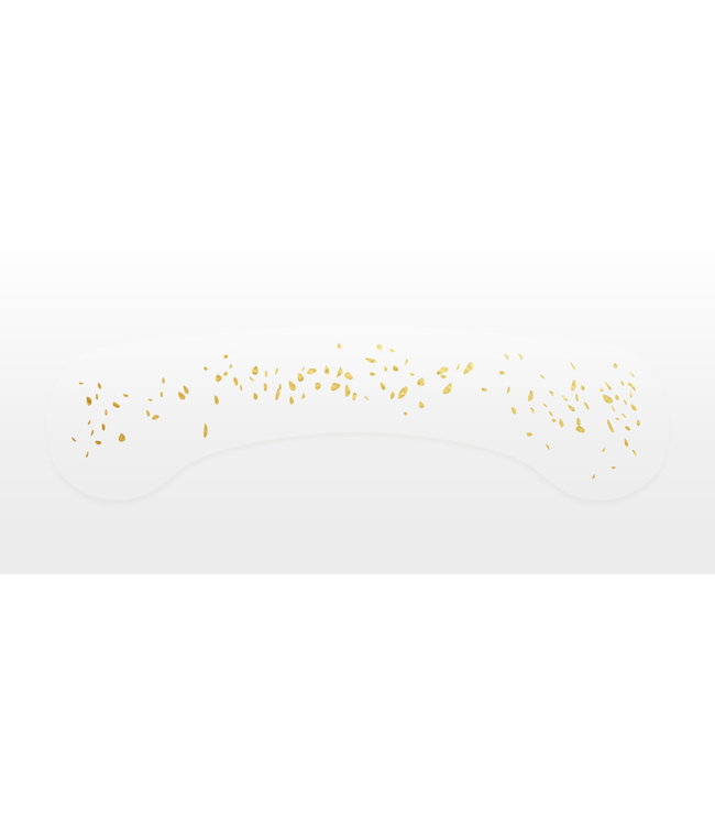 Snails Snails - Gezichtstattoo: SPROETEN, 3 kleuren gemengd,  goud, zilver en  veelkleurig. Opplakken en je bent klaar.