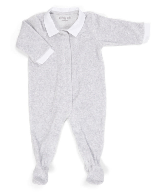 Poetree Kids Poetree Kids - Babypakje Velours licht grijs