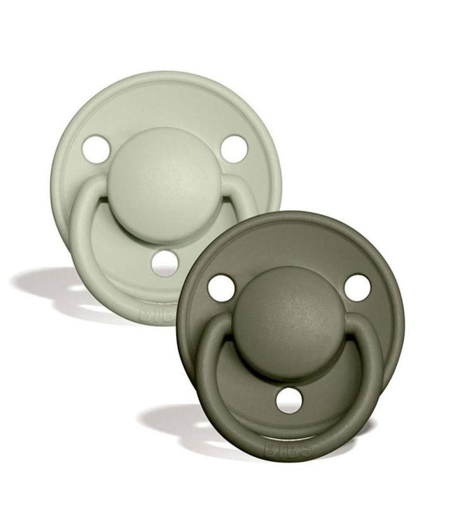 Bibs Bibs - De Lux - Silicone - 0-3Y - Sage/Hunter Green