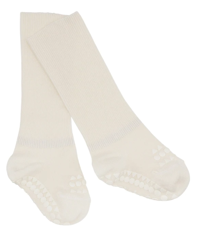Go Baby Go Go Baby Go - Non-Slip Bamboo Socks - Off-White