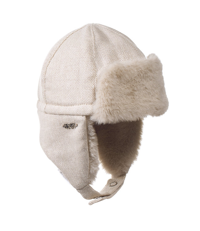 First First - B chapka FUR beige