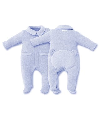 First First - rompersuit   FIRST TEDDY ESSENTIALS AZZURO azzuro