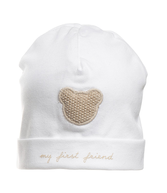 First First - bonnet   FIRST TEDDY ESSENTIALS BEIGE white-beige