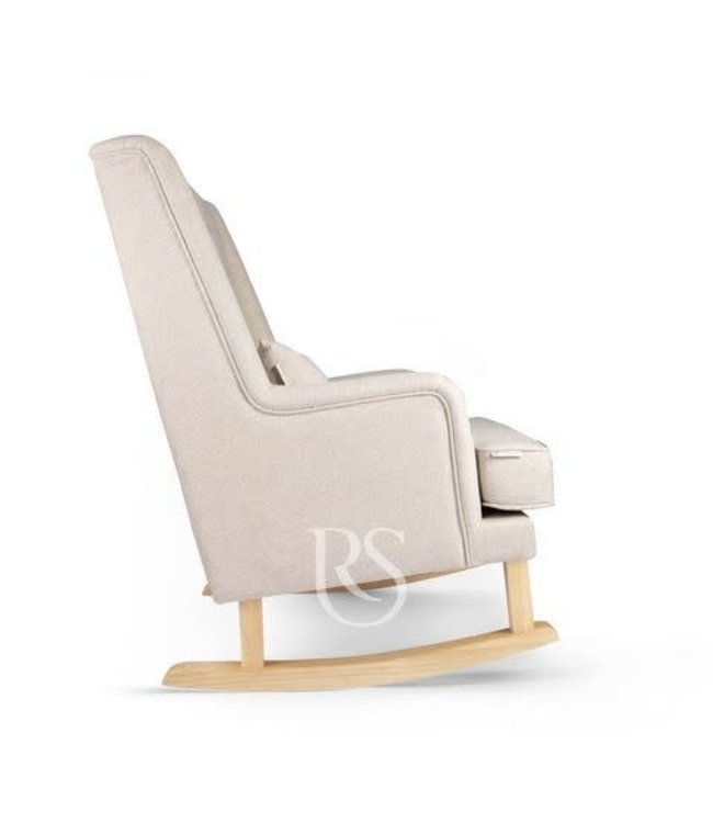 Rocking Seats Rocking Seats - Bliss Rocker - natural linen beige, natural legs