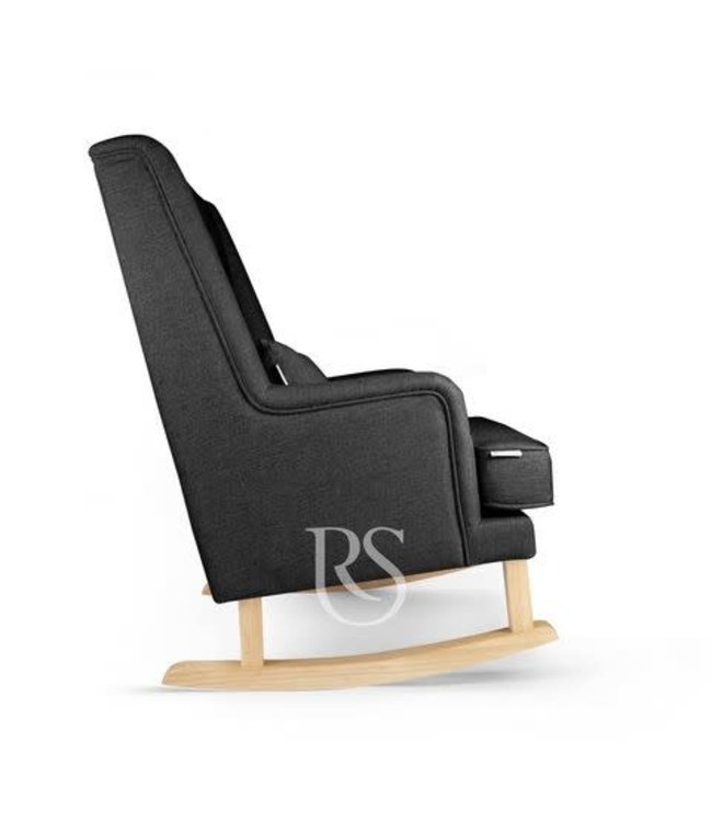 Rocking Seats Rocking Seats - Bliss Rocker - anthracite grey, natural legs