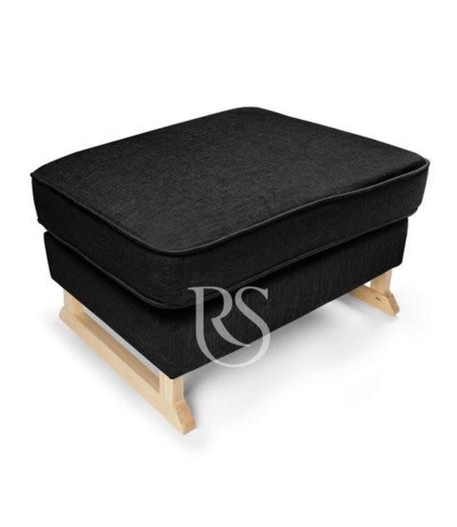 Rocking Seats Rocking Seats - Bliss Footstool - anthracite grey, natural legs