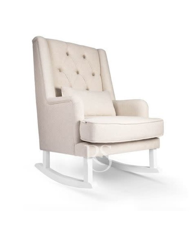 Rocking Seats Rocking Seats - Royal Rocker - natural linen beige, white legs