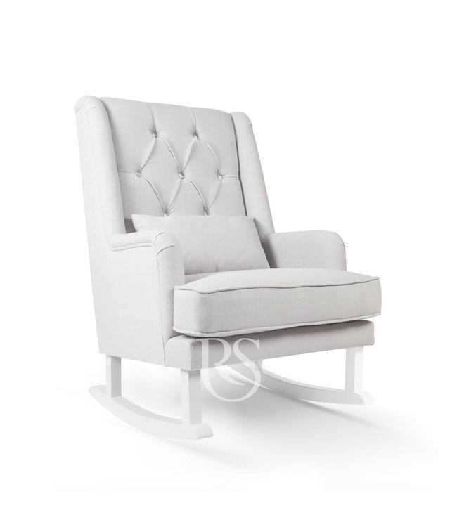 Rocking Seats Rocking Seats - Crystal Royal Rocker silver grey, white legs