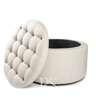Rocking Seats Rocking Seats - Royal Storage Box naturel linen beige, metal wheels