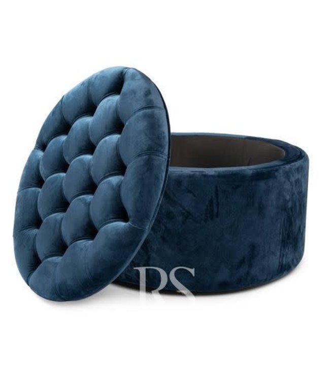 Rocking Seats Rocking Seats - Royal Storage Box velvet petrol blue