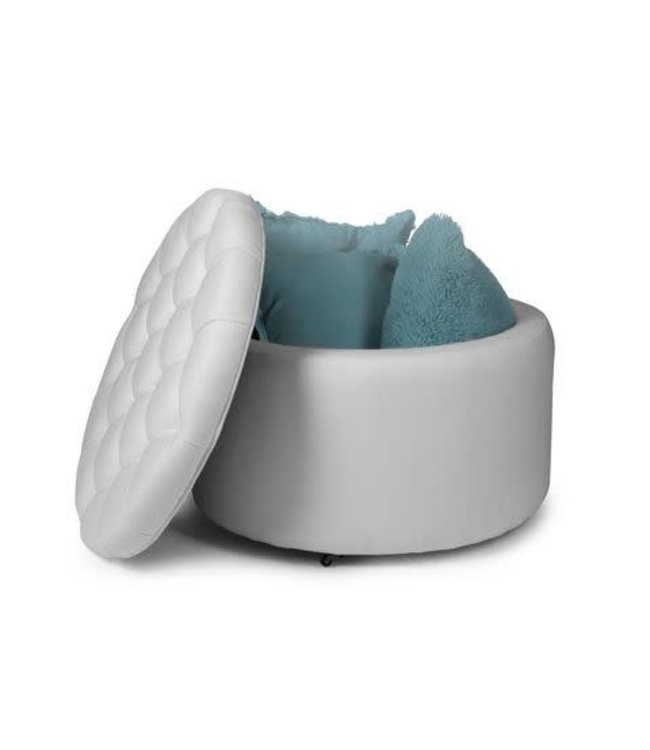 Rocking Seats Rocking Seats - Royal Storage Box - silver grey, metal wheels