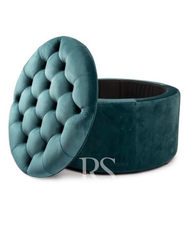 Rocking Seats Rocking Seats - Royal Storage Box velvet esmerald Green