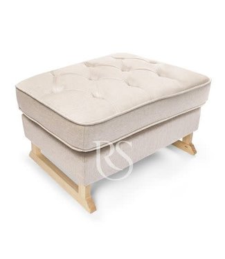 Rocking Seats Rocking Seats - Royal Footstool - natural linen beige, natural legs