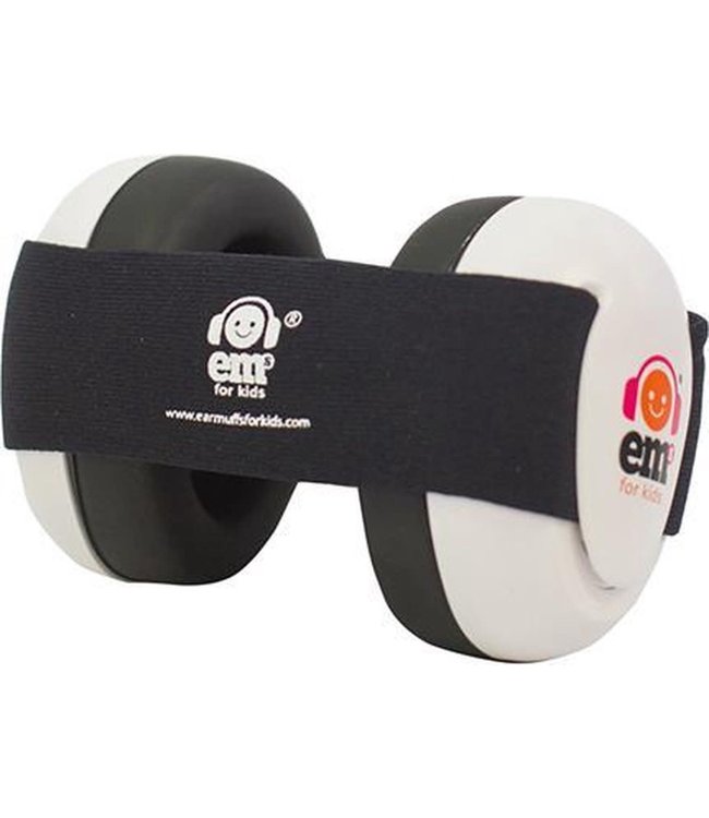 Em's For Kids Em's for Kids - Baby Gehoorbeschermers White/ Black 0-18 m