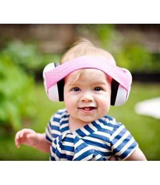 Em's For Kids Em's for Kids - Baby Gehoorbeschermers White/ Pink White 0-18 m