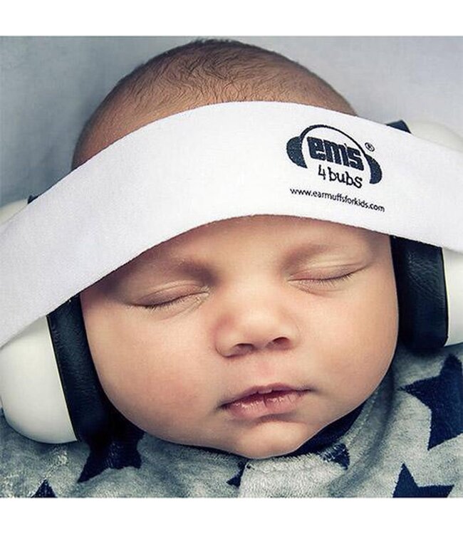 Em's For Kids Em's for Kids - Baby Gehoorbeschermers Black/ White 0-18 m