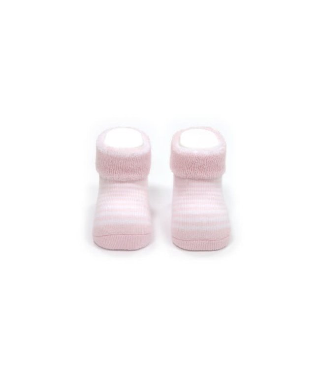 Mamelou Cambrass - sokjes doos roos gestreept - 1-6 maanden