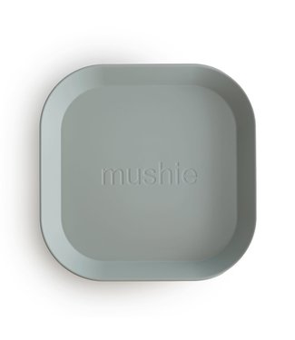 MUSHIE Mushie - Plates square Sage (2 PCS)