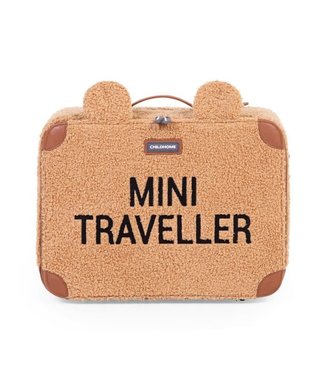 Childhome Childhome - MINI TRAVELLER KIDS SUITCASE TEDDY BROWN