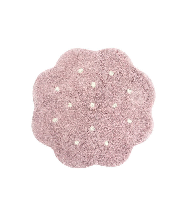 Lorena Canals Lorena Canals - Wasbaar vloerkleed - Mini Biscuit Vintage Nude - 90 x 90 cm