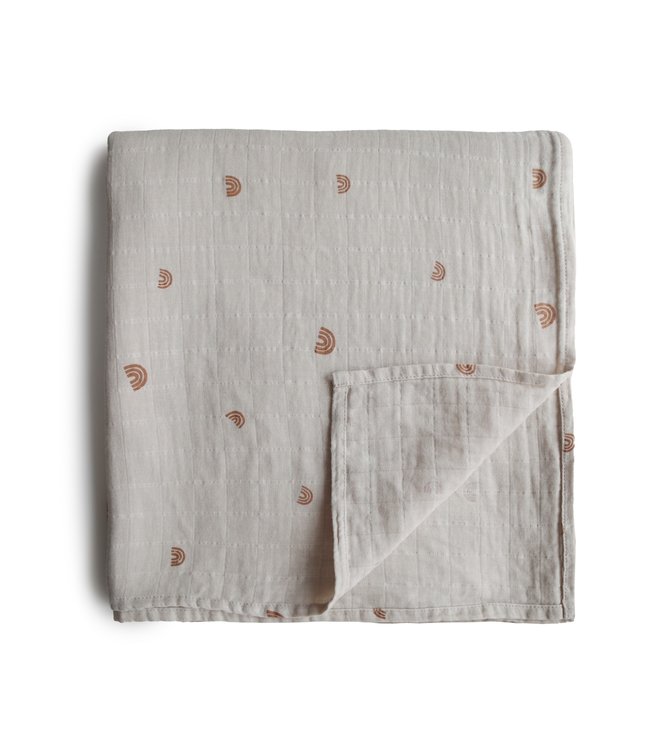 Mushie Mushie - Swaddle - Rainbow - 120Cm X 120Cm