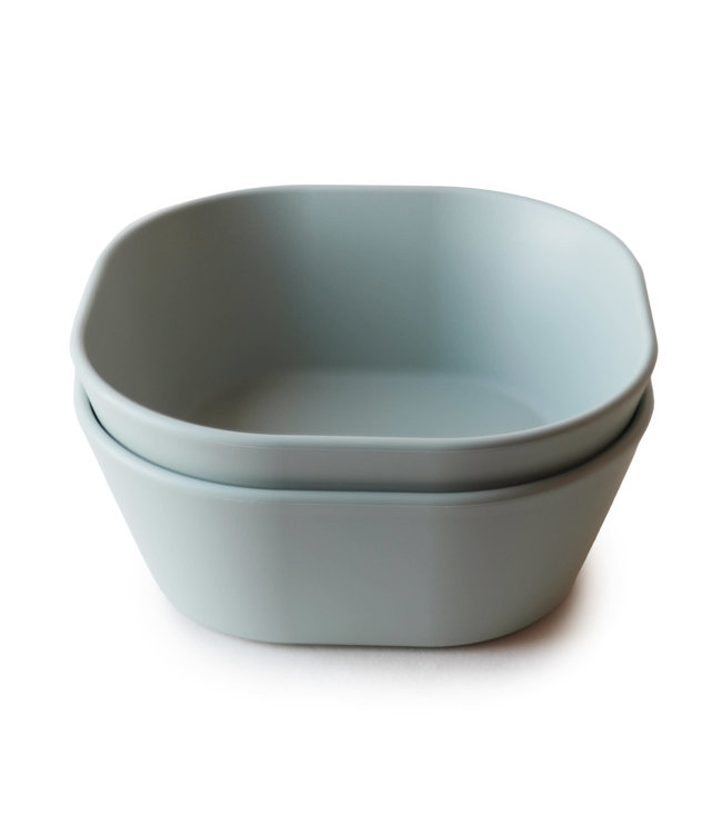 Mushie Mushie - Bowl Square - Sage (2 Pcs)