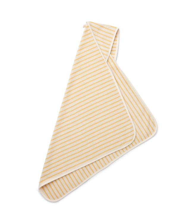 Liewood Liewood - Alba Hooded Baby Towel Y/D Stripe Jojoba/Creme de la Creme