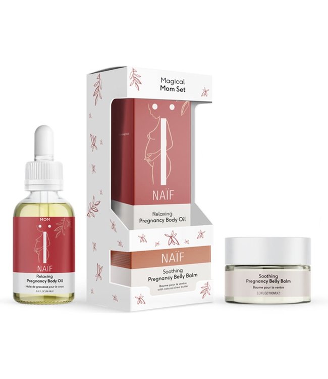Naif Naif - Magical Mom Set (body oil 90ml, belly balm 100ml) Box