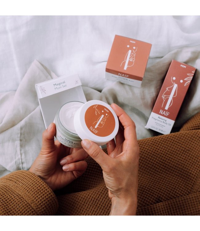 Naif Naif - Magical Mom Set (body oil 90ml, belly balm 100ml) Box