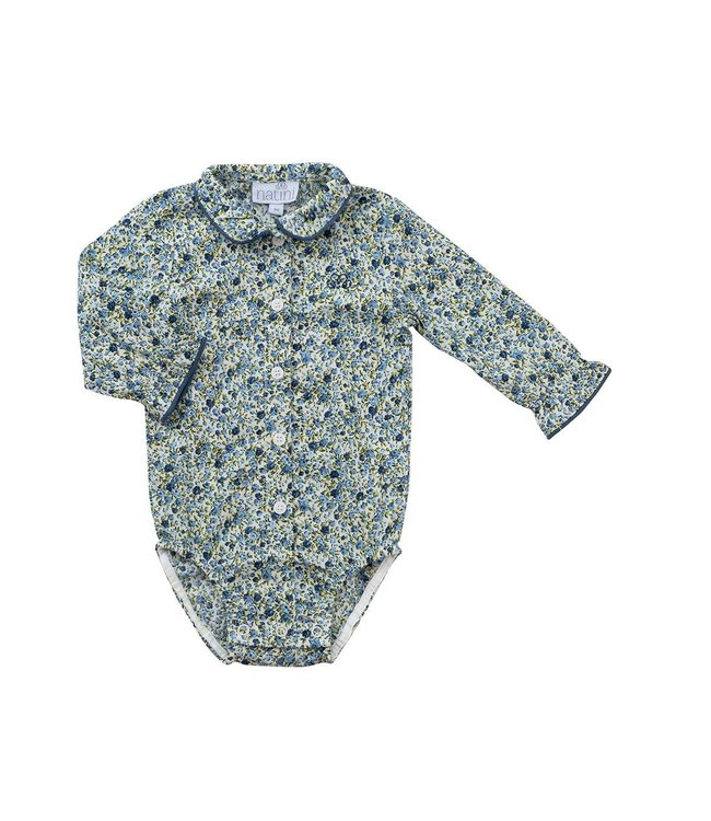Natini Natini - Bodyblouse Gynthia Flowers - Blue